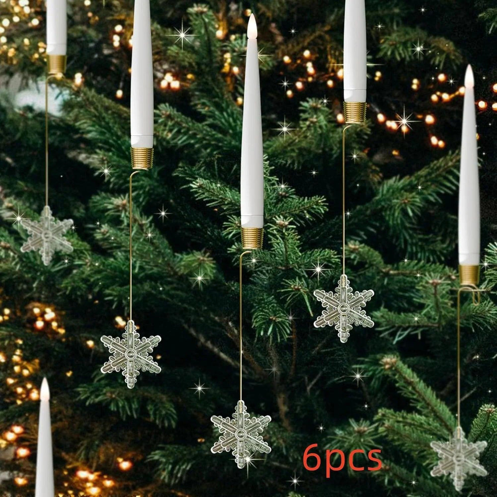Candela di Natale LED Interna Decorazioni Natalizie per Albero di Natale Atmosfera Festiva Pendente di NataleEX-STOCK Canada