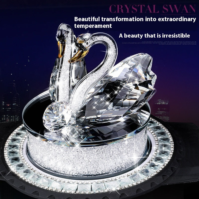 Suministros de decoración para automóvil Adorno Cisne de Cristal Porta perfume - EX-STOCK Canada