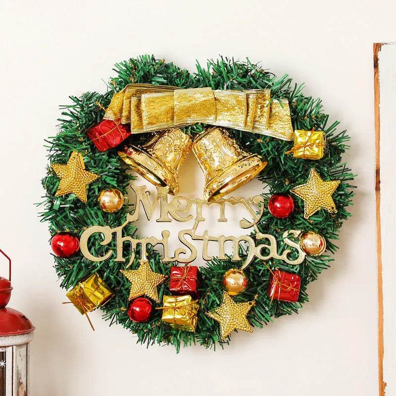 Creative Christmas Door Wreath Christmas Decoration Artificial Garland Wreaths For Car Home Window Wall Decoration - EX-STOCK Canada