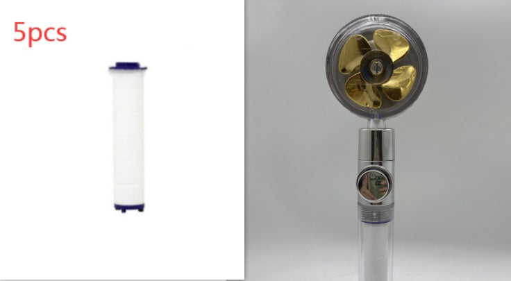 Shower Head Water Saving Flow 360 Degrees Rotating With Small Fan ABS Rain High Pressure Spray Nozzle Bathroom Accessories EX-STOCK Canada