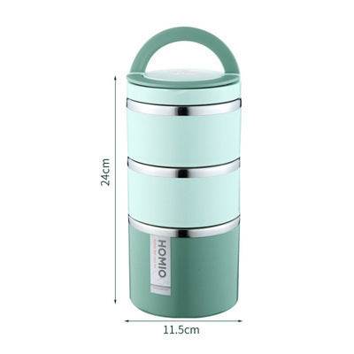 Portable Minimalist Stainless Steel Thermal Insulated Lunch Container - EX-STOCK Canada