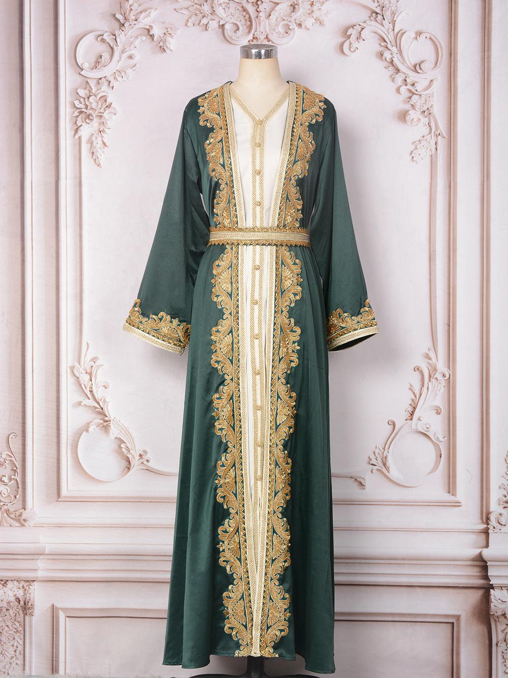 Muslim Women's Wear Beaded Two-piece Set Dress - EX-STOCK Canada