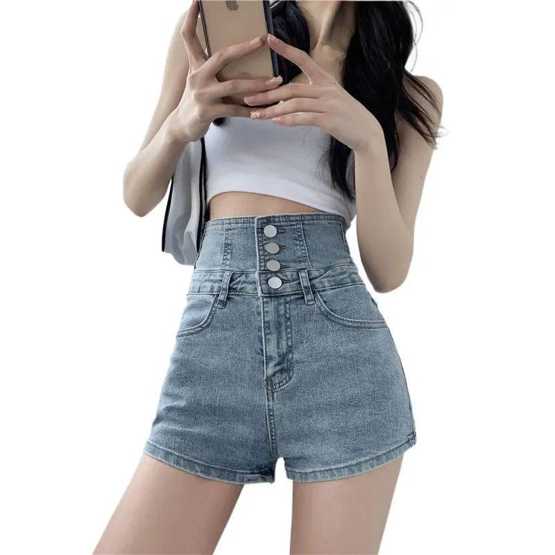 Summer High Waist Denim Rope Shorts For Women - EX-STOCK Canada