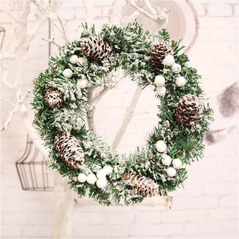 Creative Christmas Door Wreath Christmas Decoration Artificial Garland Wreaths For Car Home Window Wall Decoration - EX-STOCK Canada
