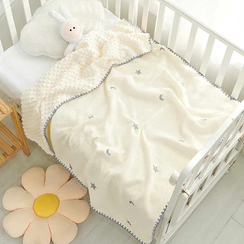 Doudou Blanket Baby Blanket Crepe Newborn Soothing Blanket EX-STOCK Canada