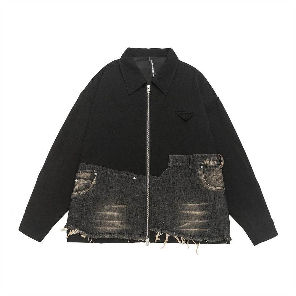 Design Burr Stitching Denim Jacket Coat Women - EX-STOCK Canada