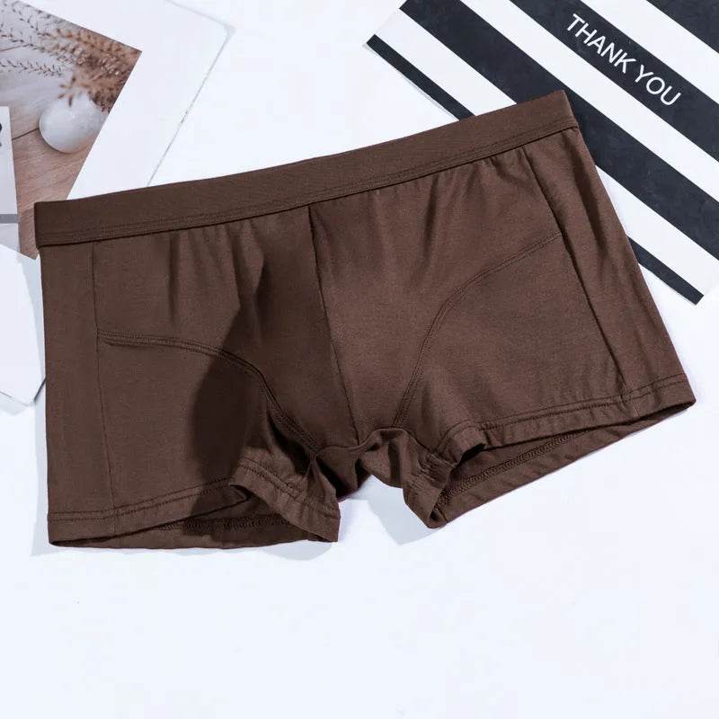 Men's Underwear Plain Cotton Boxer Short Breathable U Convex - EX-STOCK Canada
