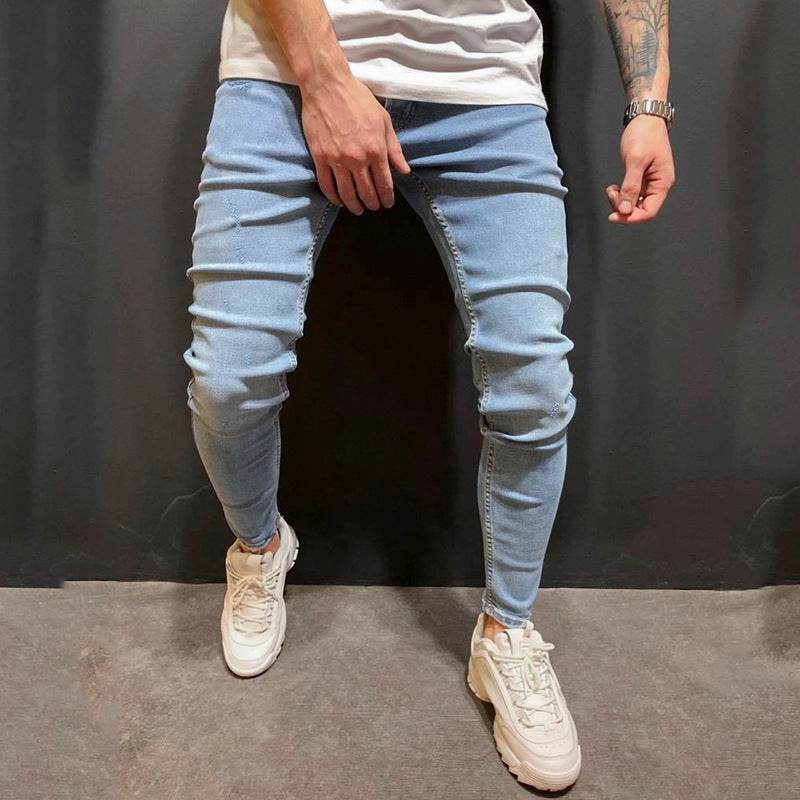 Fashion Trend Men Blue Denim Trousers Jeans - EX-STOCK Canada