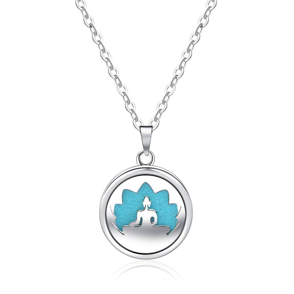 Open Round Hollow Perfume Box Necklace - EX-STOCK Canada