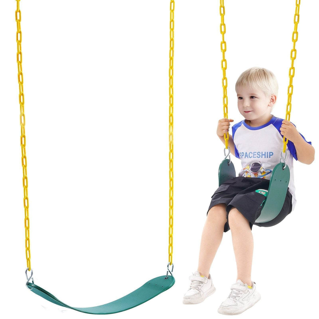 2-Pack Swing Seats Swings Replacement For Outdoor Swing Set 66 Inch Chain - EX-STOCK Canada