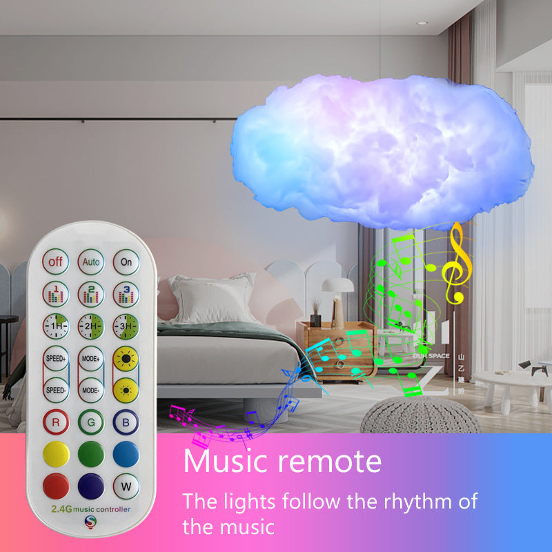 USB Cloud Light APP Control Music Synchronization 3D RGBIC Ambient Light Lightning Simulation Clouds Bedroom Room Light EX-STOCK Canada