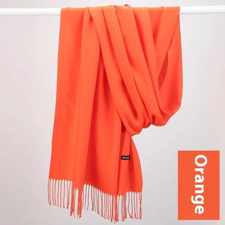 Pure Color Warm Keeping Scarf All-match Cashmere Shawl - EX-STOCK Canada