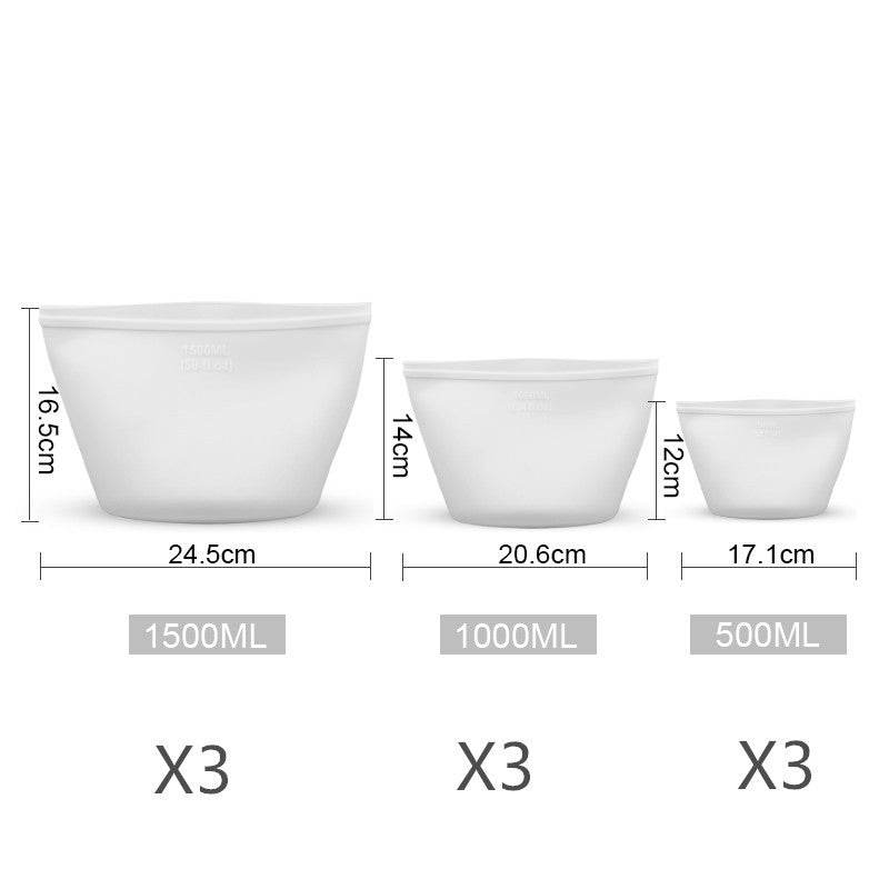 Silicone Food Storage Bag reusable freezer bags - EX-STOCK Canada