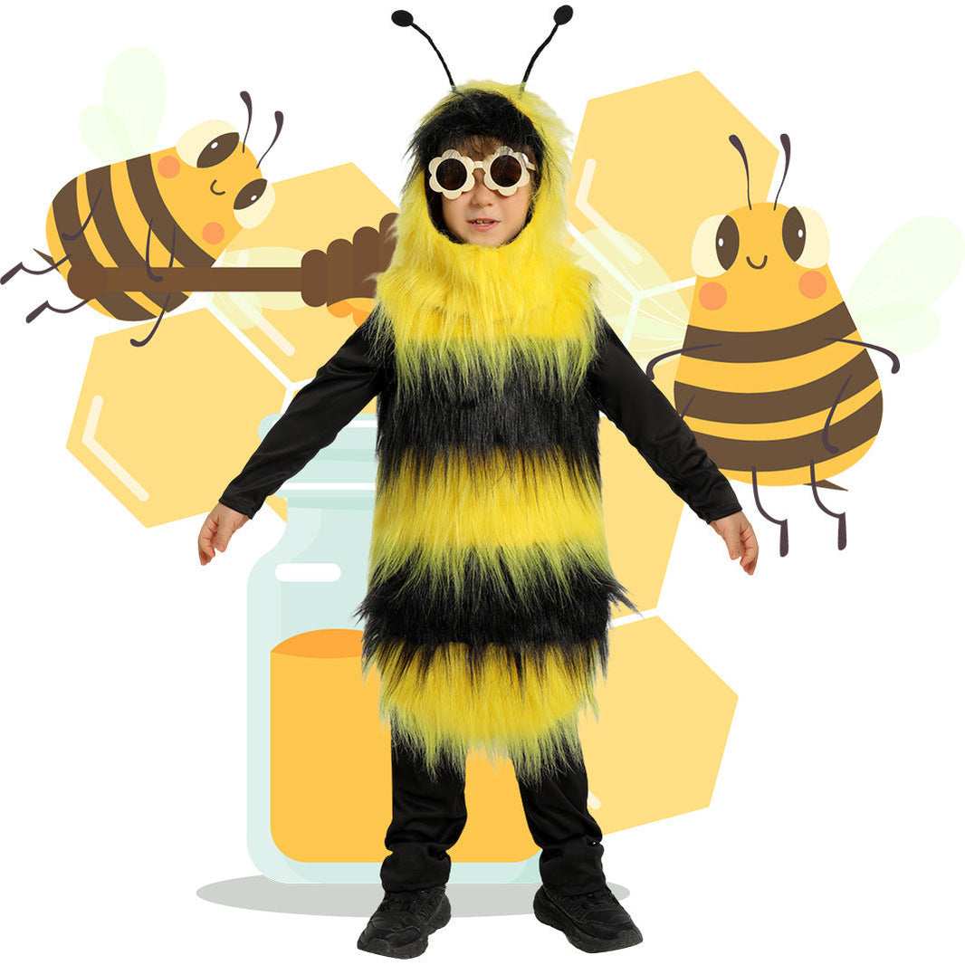 Halloween Children's Performance Animal Bee Role Cosplay Clothes EX-STOCK