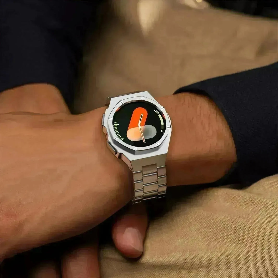 Convient pour Galaxy Watch 7 Génération 44 mm Sangle de protection en métal