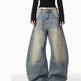 American Retro Washed Distressed Loose Wide-leg Baggy Jeans Pant For Women - EX-STOCK Canada