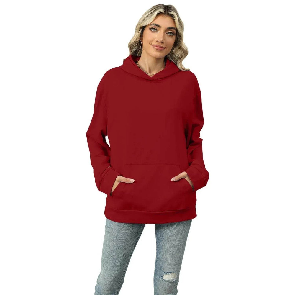Winter Casual Hooded Pocket Pullover Sweatshirt Women - EX-STOCK Canada
