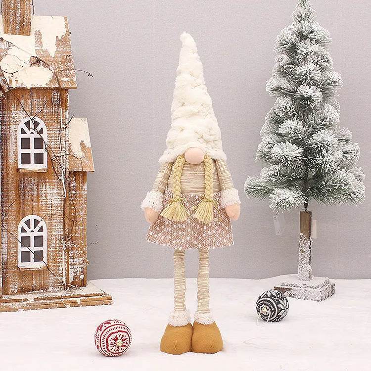 Retractable Luminous Santa Doll Rudolf Christmas Faceless Decoration Ornaments - EX-STOCK Canada