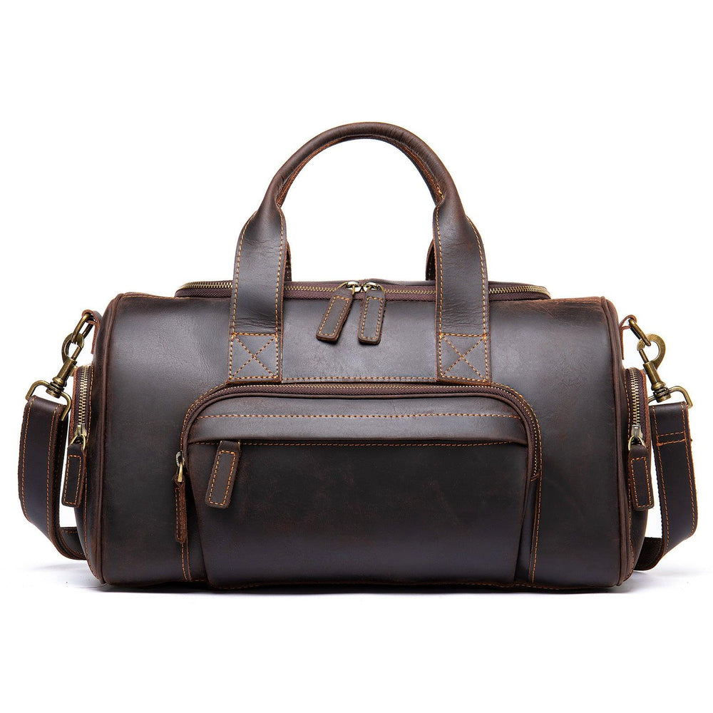 Nuovo borsa da uomo in pelle fatta a mano retrò, grande capacità | EX-STOCK Canada