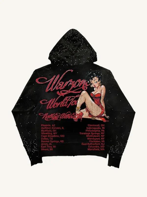 Sweat à capuche imprimé pour homme à manches longuesEX-STOCK Canada
