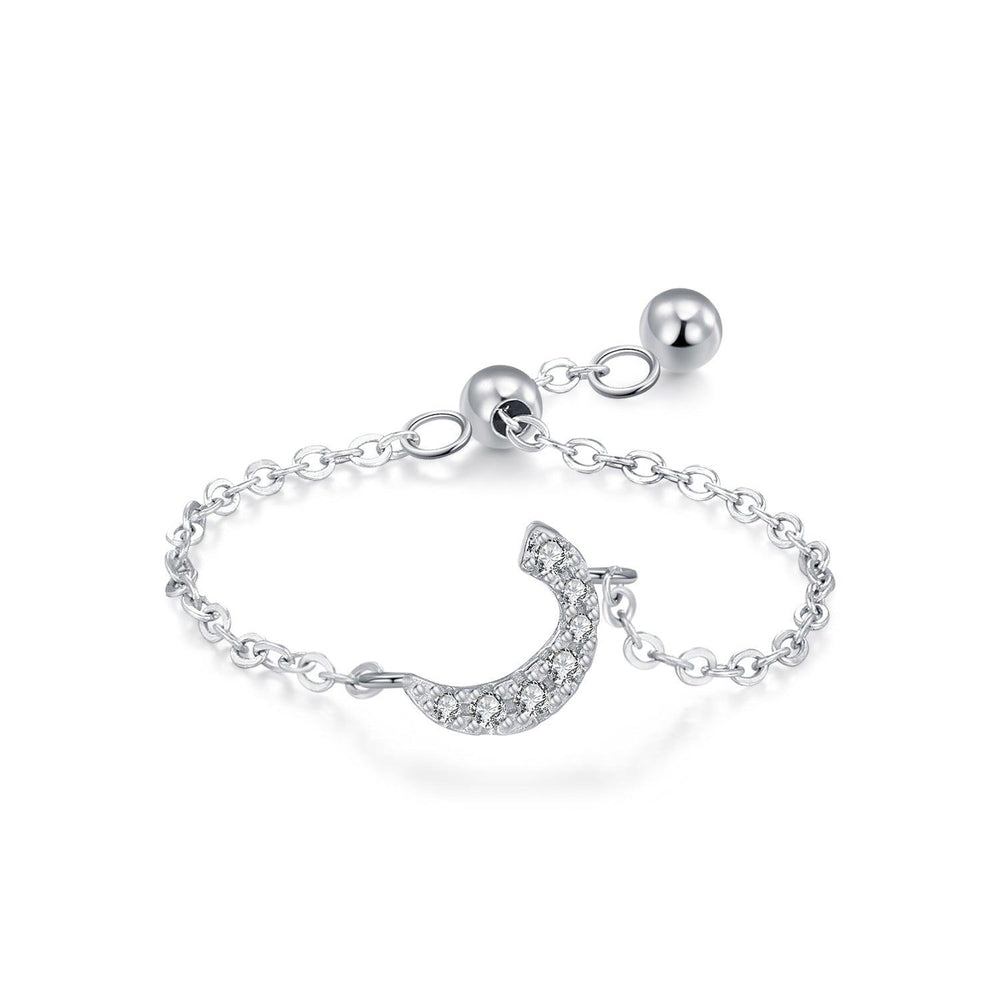 Chaîne extractible en argent sterling S925 avec lettres arabes style niche, assortie et empilableEX-STOCK Canada