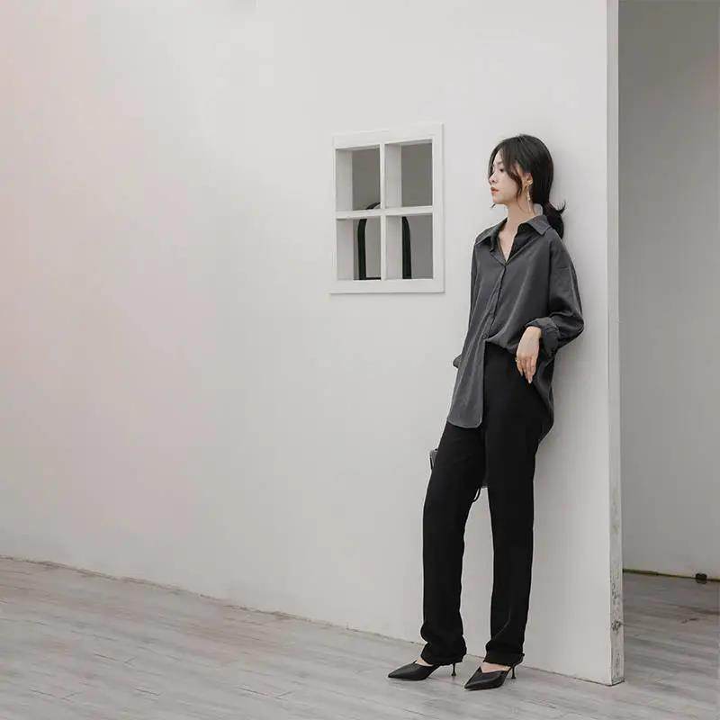 Professional Office Business Retro Unique Chic Satin Silk Blouse shirt Top for women - EX-STOCK Canada