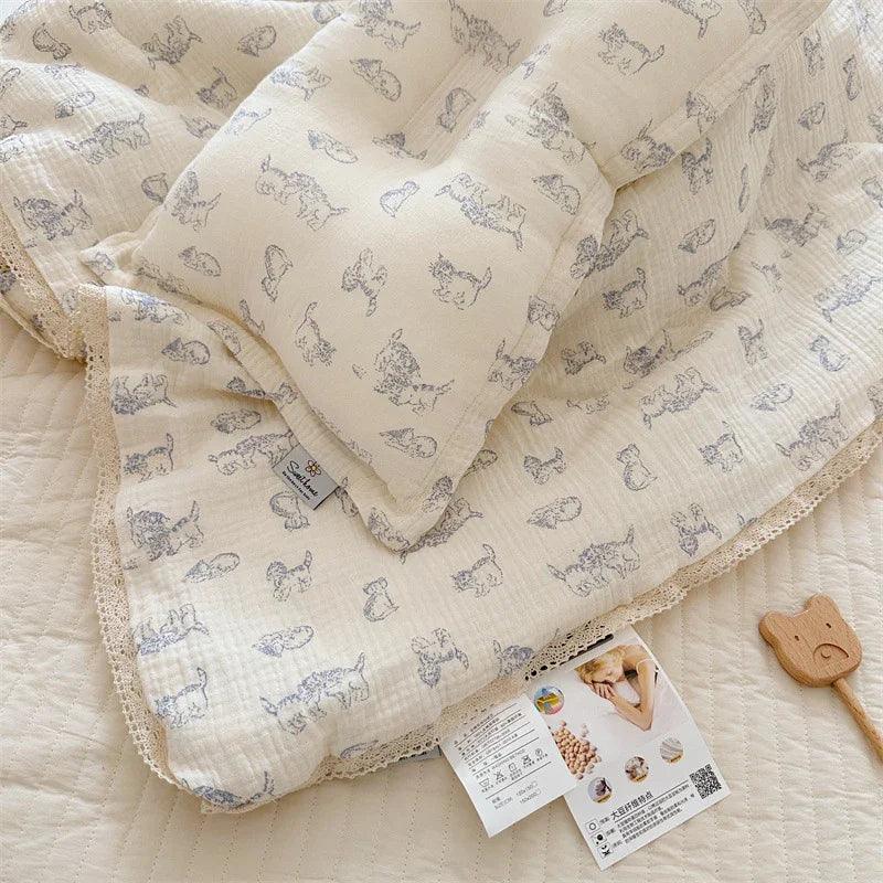 Pure Cotton Class A Double-layer Gauze Summer Air-conditioning Thin Duvet EX-STOCK Canada