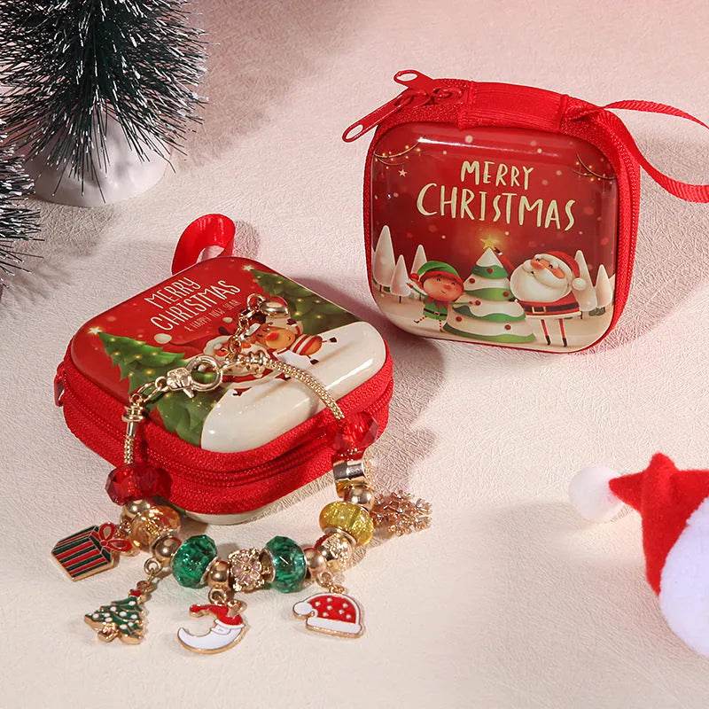 Christmas Stockings Diy Children's David's Deer Snowman Pendant Bracelet Suit - EX-STOCK Canada