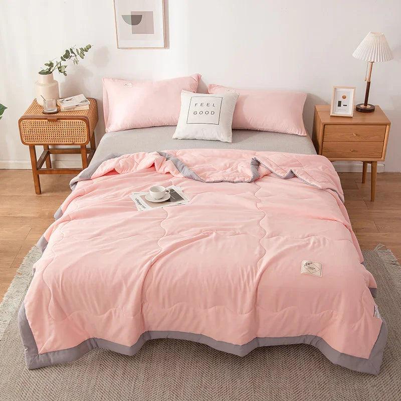 Pure Color Washed Cotton Summer Air Conditioning Duvet EX-STOCK Canada