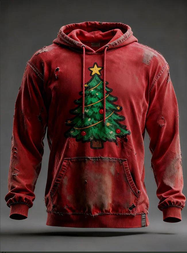 Weihnachts-Pocket-Hoodie Lockerer Pullover Digitaldruck SweatshirtEX-STOCK Canada