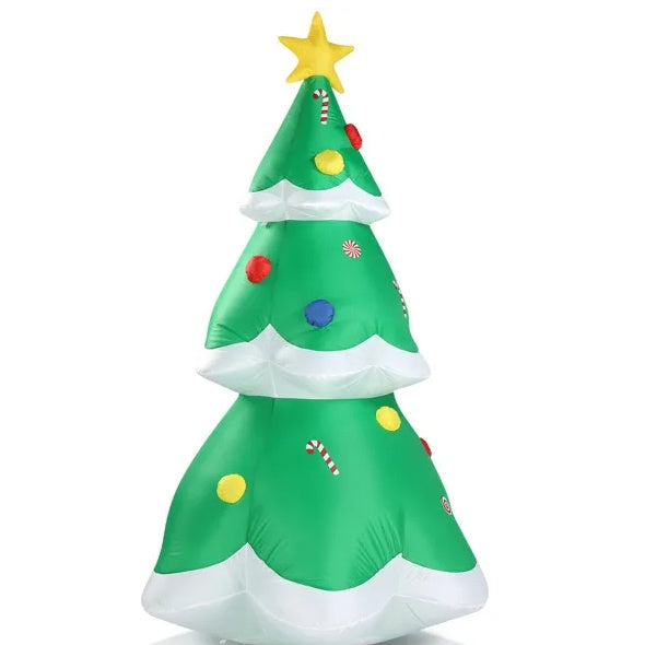 6.9 FT Lighted Christmas Inflatable Decoration, Inflatable Christmas Tree, Blow Up Yard Decorations With Built-in LED Lights For Holiday Party Front Yard Lawn Garden Decor EX-STOCK Canada