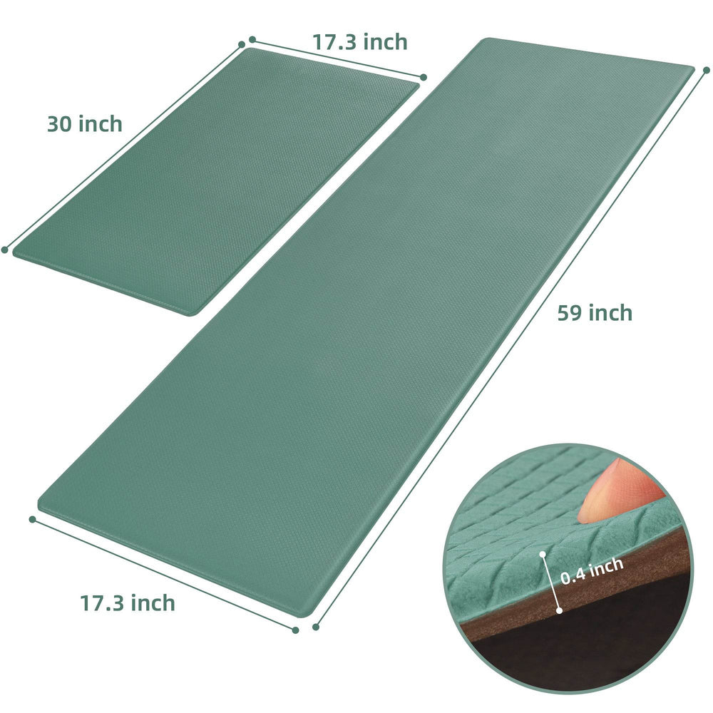 Kitchen Floor Mat Two-piece Set Of Non-slip, Waterproof Rug And Easy To Scrub For Home, Kitchen - EX-STOCK Canada