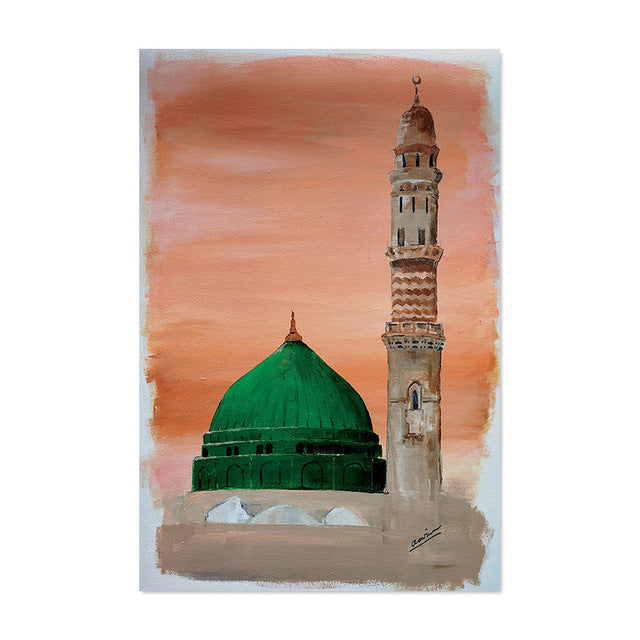 Art Abstract Arabic Mosque Holy Place Decorative Mural - EX-STOCK Canada