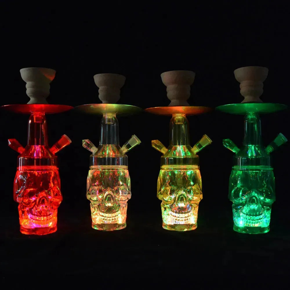 Arabian Acrylic Hookah With Illuminated Skull - EX-STOCK CANADA