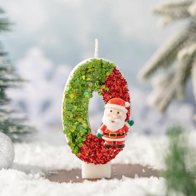 Santa Claus Digital Candle 0-9 Handmade Diy Decoration EX-STOCK Canada