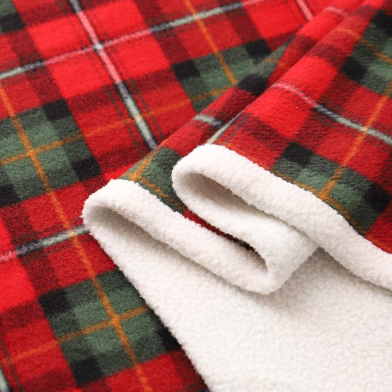 Blanket Lambswool Plaid Plain Cover Blanket Nap Blanket Nap Blanket EX-STOCK Canada