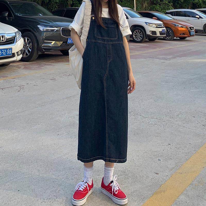 Retro Waist Slimming Mid-length Dress EX-STOCK Canada