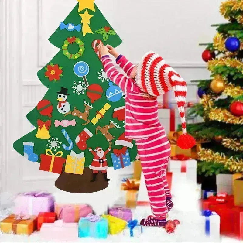 Les ornements d'arbre de Noël en feutre bricolage pour les enfants