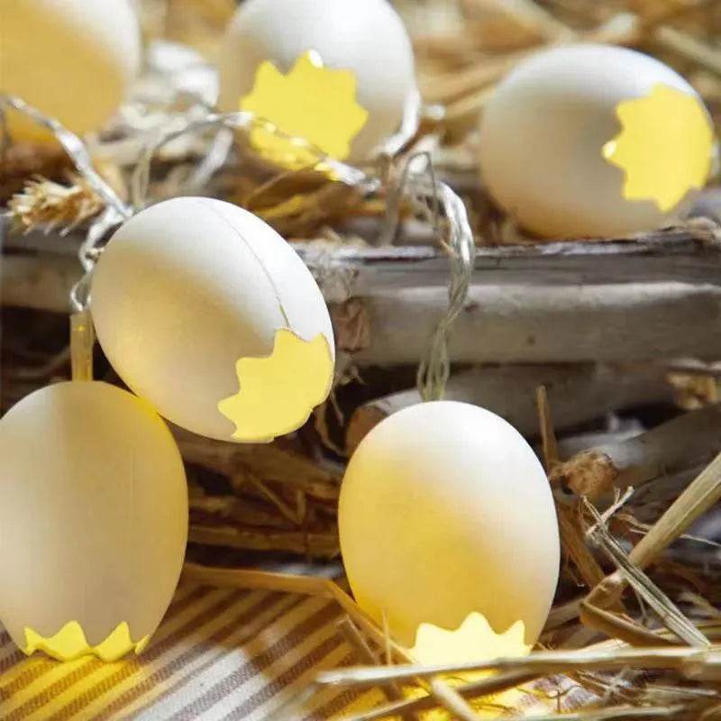 New Easter Broken Shell Egg String Lights Led Egg Lanterns Flashing Lights String Lights Christmas Decoration Lights - EX-STOCK Canada
