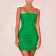 Ladies White bodycon dress Spaghetti Straps Sash Mini Bandage dress for Club Party - EX-STOCK Canada