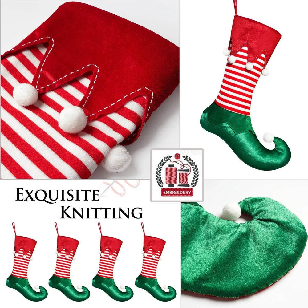 Christmas Decorations Elf Christmas Stockings Gift Bag - EX-STOCK Canada