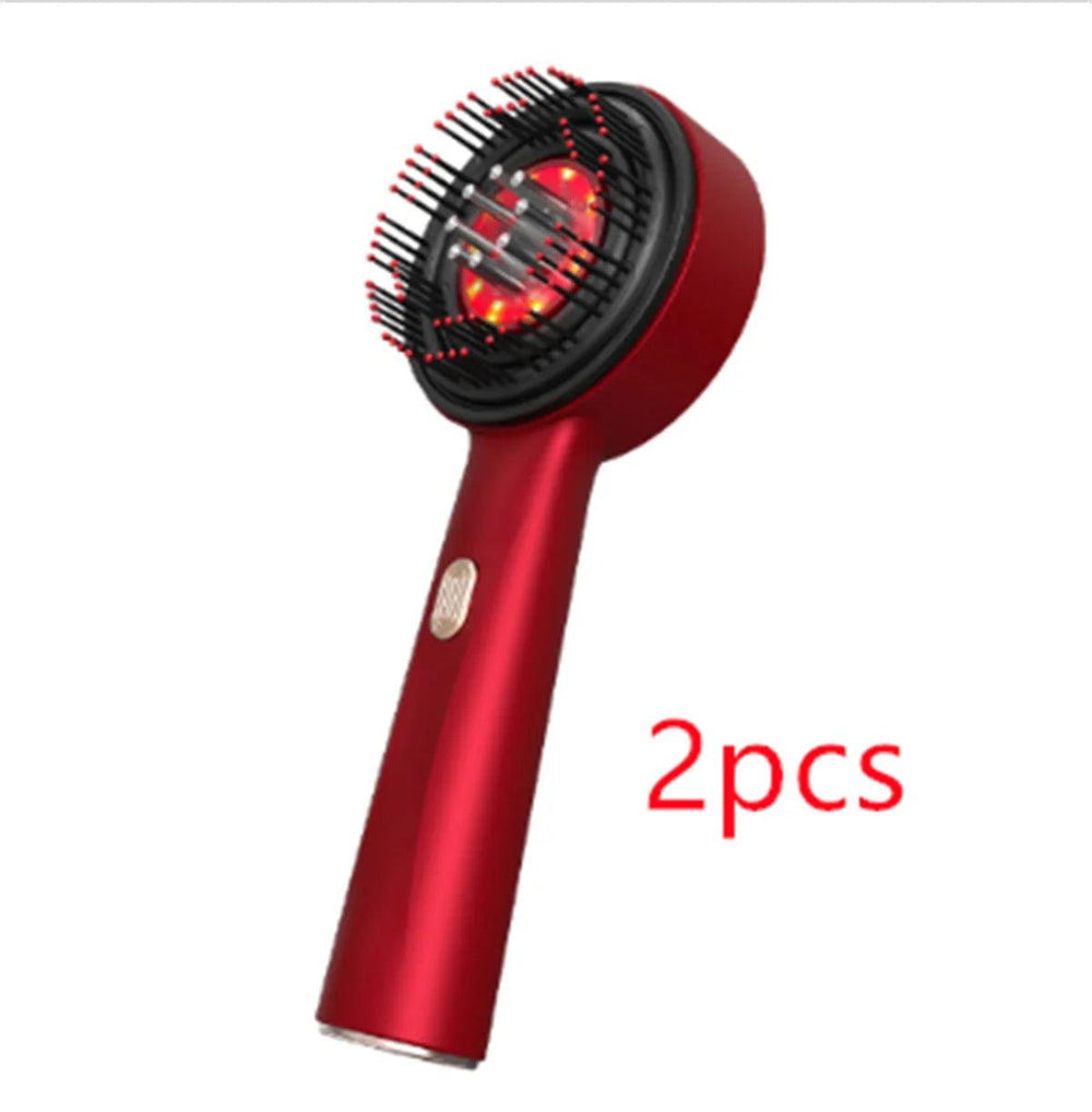 Peigne de Massage Électrique pour la Maison Peigne de Drainage du Cuir Chevelu Lumière Rouge Peigne Anti-dérapant Soin des Cheveux Peigne de Massage MultifonctionEX-STOCK Canada