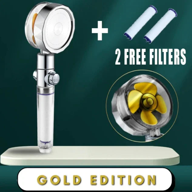 Shower Head Water Saving Flow 360 Degrees Rotating With Small Fan ABS Rain High Pressure Spray Nozzle Bathroom Accessories EX-STOCK Canada