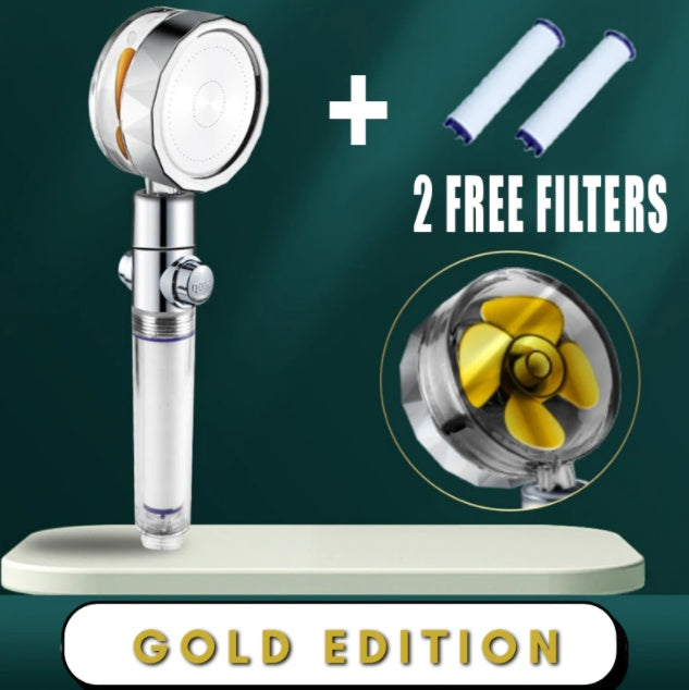 Shower Head Water Saving Flow 360 Degrees Rotating With Small Fan ABS Rain High Pressure Spray Nozzle Bathroom Accessories EX-STOCK Canada