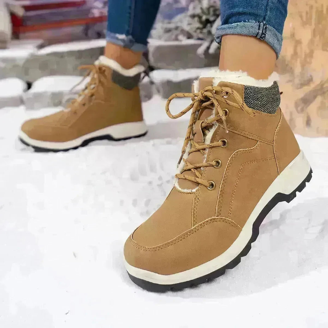 Outdoor Women's Warm Non-slip Short Tube Suede Dr Martens Boots - EX-STOCK CANADA