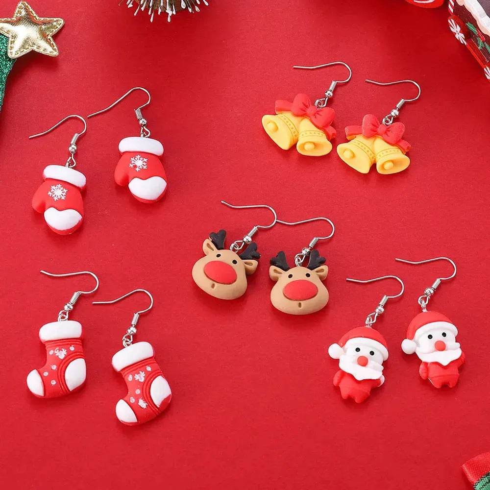 Creative Cartoon Christmas Earrings Fashion - EX-STOCK Canada