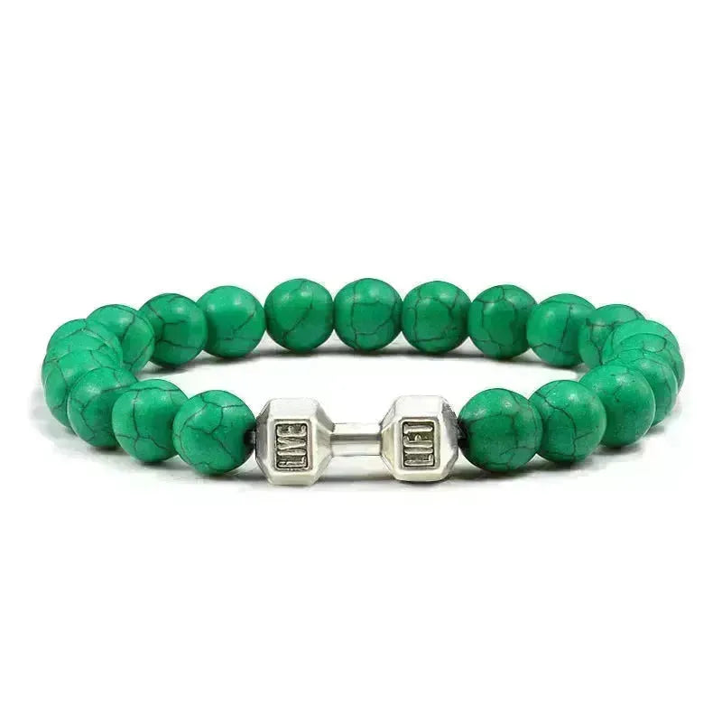 Bracelet en alliage électroplate d'énergie turquoise Bracelet en alliage électroplate