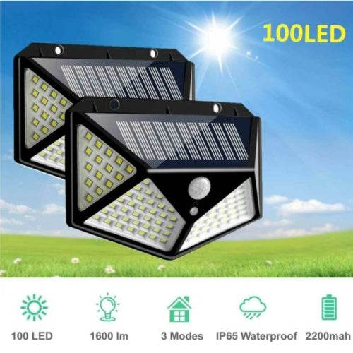 4X Solar Power PIR Motion Sensor Wall Lights LED Outdoor Garden Security Lamp - EX-STOCK Canada