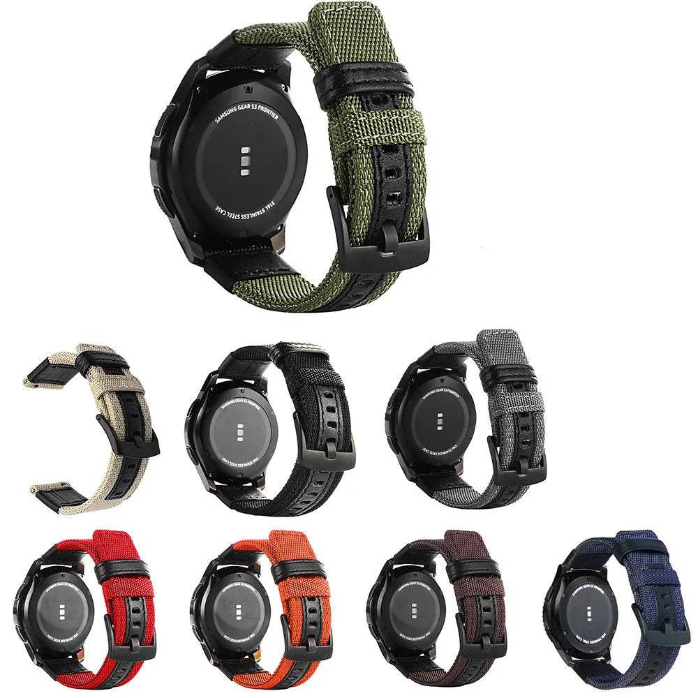 Adjustable Size Watch Nylon Woven Watch Strap - EX-STOCK Canada
