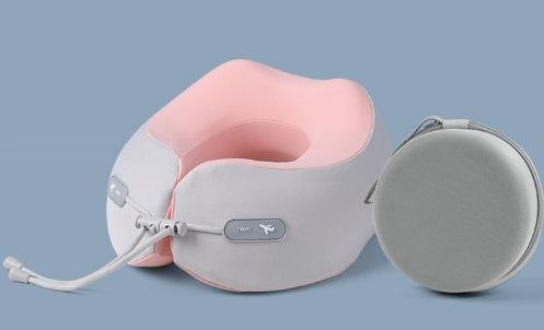 Cuscino da viaggio per il collo a forma di U in memory foam con spazio di archiviazione - EX-STOCK Canada